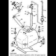 FUEL TANK pour Yamaha 1993 WaveRunner WAVE RUNNER III - WRA650R - 1993