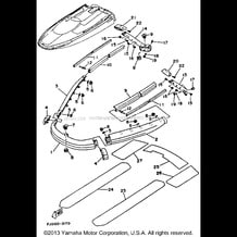 GUNWALE - MAT pour Yamaha 1993 WaveRunner WAVE RUNNER III - WRA650R - 1993