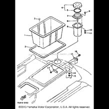 HULL - DECK 2 pour Yamaha 1993 WaveRunner WAVE RUNNER III - WRA650R - 1993