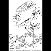 HULL - DECK 3 pour Yamaha 1993 WaveRunner WAVE RUNNER III - WRA650R - 1993