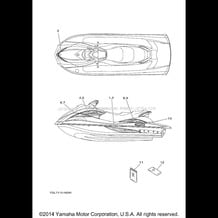 GRAPHICS pour Yamaha 2009 WaveRunner WAVERUNNER VX1100CH WAVERUNNER VX SPORT - VX1100CH - 2009