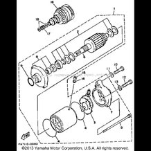 STARTING MOTOR pour Yamaha 1993 WaveRunner WAVE RUNNER III 650 (WRA650R) 1993