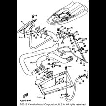 VENTILATION pour Yamaha 1993 WaveRunner WAVE RUNNER III 650 (WRA650R) 1993