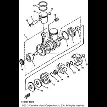 CRANKSHAFT - PISTON pour Yamaha 1993 WaveRunner WAVE RUNNER III - WRA650RA - 1993