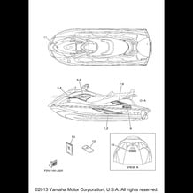 GRAPHICS pour Yamaha 2010 WaveRunner VX CRUISER VX1100BJ VX DELUXE - VX1100AJ - 2010