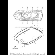 GUNWALE & MAT pour Yamaha 2010 WaveRunner VX CRUISER VX1100BJ VX DELUXE - VX1100AJ - 2010