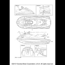 IMPORTANT LABELS pour Yamaha 2010 WaveRunner VX CRUISER VX1100BJ VX DELUXE - VX1100AJ - 2010