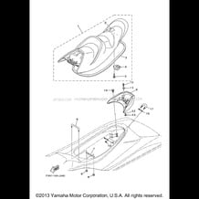 SEAT & UNDER LOCKER pour Yamaha 2010 WaveRunner VX CRUISER VX1100BJ VX DELUXE - VX1100AJ - 2010