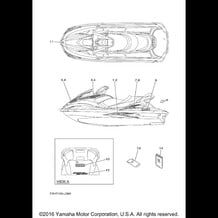 GRAPHICS pour Yamaha 2010 WaveRunner WAVERUNNER FX CRUISER HO - FY1800AJ - 2010