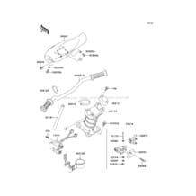 Handlebar pour Kawasaki 2001 1100 Zxi