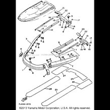 GUNWALE - MAT pour Yamaha 1993 WaveRunner WAVE RUNNER III - WRA650RA - 1993