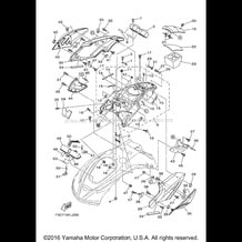 ENGINE HATCH 1 pour Yamaha 2010 WaveRunner WAVERUNNER FZR - GX1800J - 2010