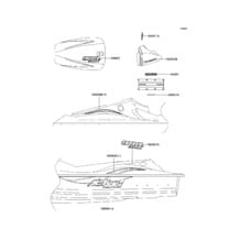 Decals(JT900-C1) pour Kawasaki 2001 900 STX