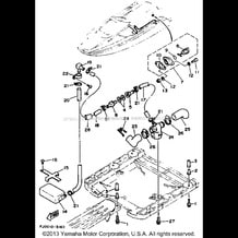 HULL - DECK 3 pour Yamaha 1993 WaveRunner WAVE RUNNER III - WRA650RA - 1993